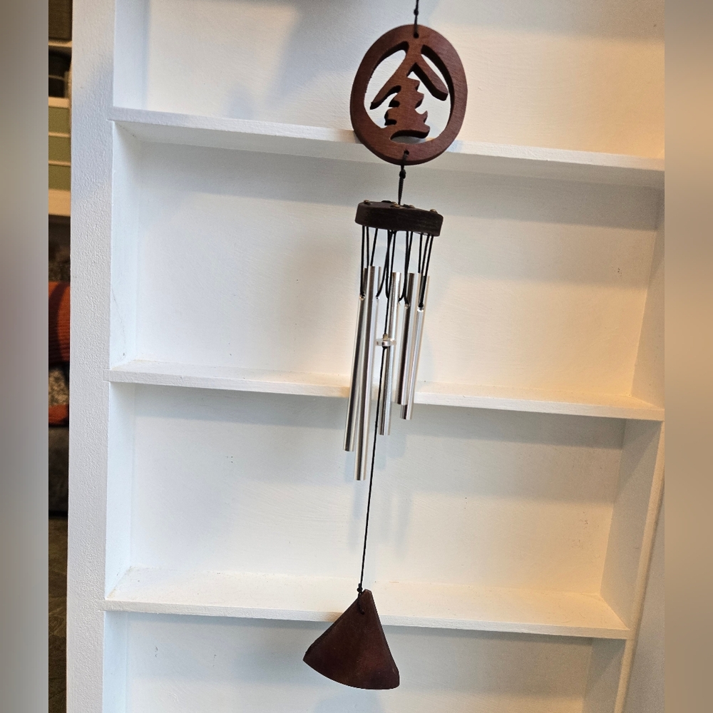 Oriental Wood and Silver Wind Chime